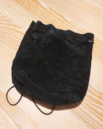 zaino in pelle scamosciata