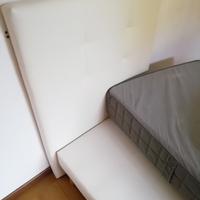 TESTATA IN ECOPELLE E BASE LETTO 90X190