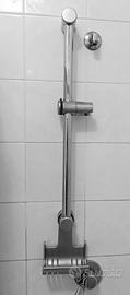 asta doccia regolabile con portasapone 