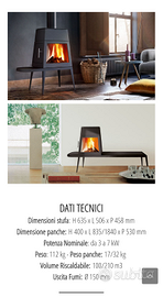 Stufa legna SHAKER pari al nuovo