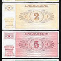 Lotto banconote slovenia 1990
