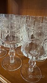 Servizio bicchieri in cristallo + 2 brocche