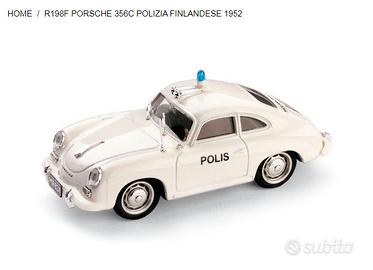 MODELLO PORSCHE 356 POLIZIA CHIUSA FINLANDESE BRUM