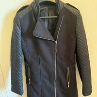 Cappotro nero zip laterale