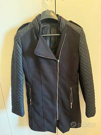 Cappotro nero zip laterale