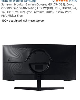 Triplo Samsung Monitor Gaming Odyssey G5