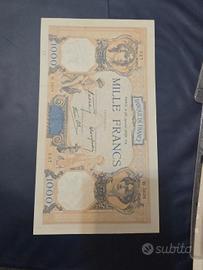 banconota 1000 franchi 1939 Banque de France 