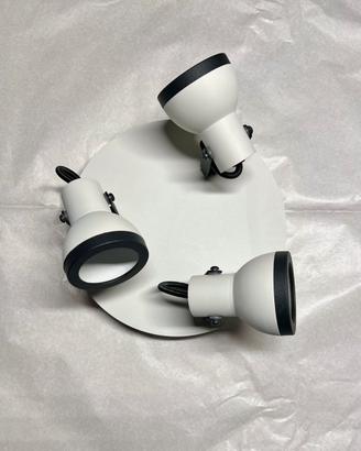 PROMO!Plafoniera tonda con 3 faretti direzionabili