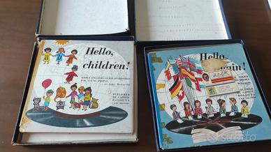 Due volumi per imparare l'inglese anni '60 con i r