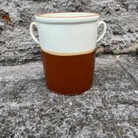 vaso in terracotta smaltata, per alimenti