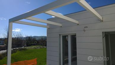 Pergola con struttura in ferro