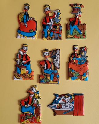 8 figurine plasteco formaggino Mio anni '70