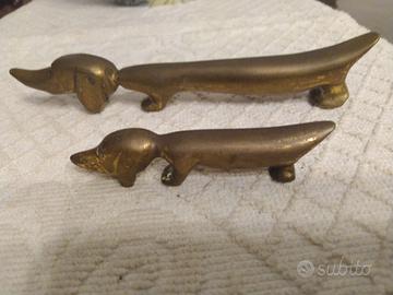 Bassotti in ottone vintage