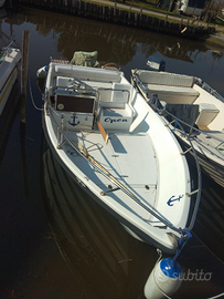 Barca open con motore selva 15 cv
