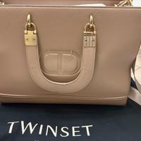 Borsa twinset rosa cipria beige chiaro