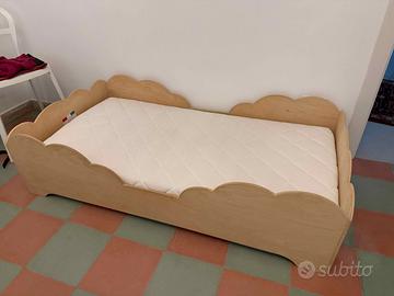 Lettino Montessori Bambini in Legno Naturale