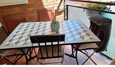 Tavolo ferro  battuto