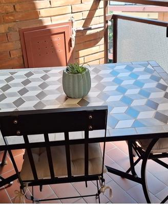 Tavolo ferro  battuto