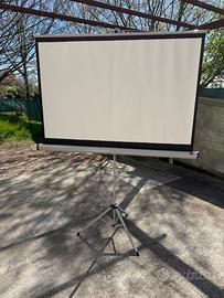 Telo per proiettore portatile 145x90cm