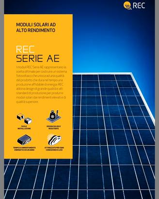 4.250 Pannelli FV REC 235W testati e funzionanti