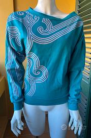 Felpa verde Fornarina tg.M cotone