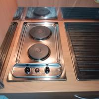 Piastra elettrica 2 fuochi Jollynox - 50x29 cm