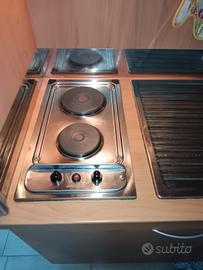 Piastra elettrica 2 fuochi Jollynox - 50x29 cm