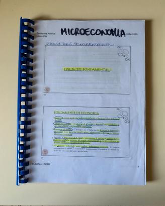 Slide di microeconomia rilegate