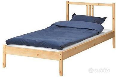 2X Letto singolo in pino naturale IKEA - NUOVO