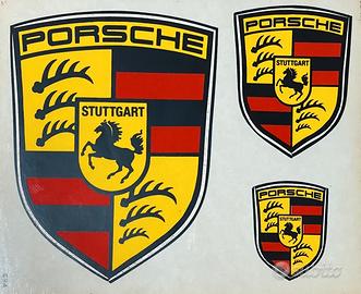 3 Adesivi originali Porsche