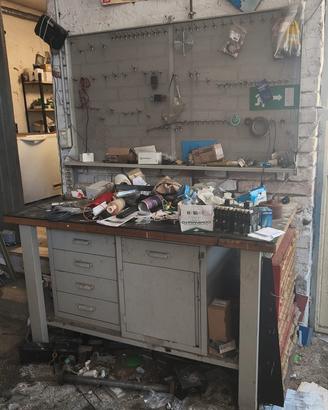 Banco lavoro officina/garage robusto in metallo