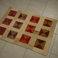 Tappeto kilim patch circa 100x70 cm chiaro