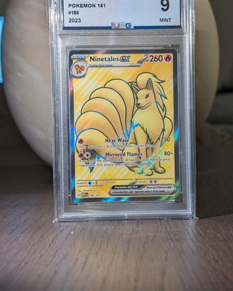 Ninetales Ex Holo Pokémon #186/165 PSA 9 Mint