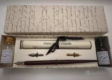 Set da scrittura con pennini e inchiostri