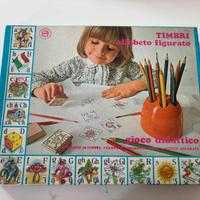 Timbri vintage alfabeto figurato Multiprint