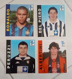 4 figurine bubble gum super goal 1998-1999