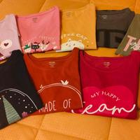 magliette cotone lotto di Nr  09  taglia 12/A