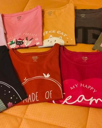 magliette cotone lotto di Nr  09  taglia 12/A