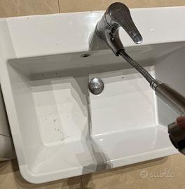 Vaschetta lavatoio in ceramica 50 x 60