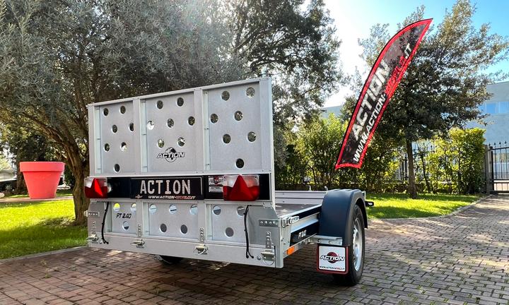 Rimorchio trasporto moto/quad/cose