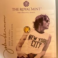 Moneta John Lenon in oro Royal Mint