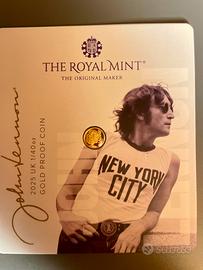 Moneta John Lenon in oro Royal Mint