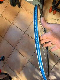 Ruote cerchi shimano rs eighty alluminio carbonio