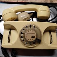 Telefono a disco arredamento vetrina vintage