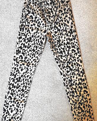 Calzedonia pantalone skinny leopardato S 