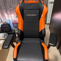 Sedia gaming dx racer king arancione n