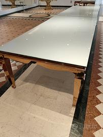 Tavolo specchiato rettangolare 