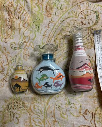 Vasetti vetro e sabbia