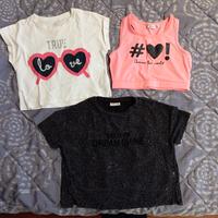 shorts e t-shirt bambina