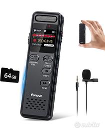 Registratore vocale 95 gb professionale
